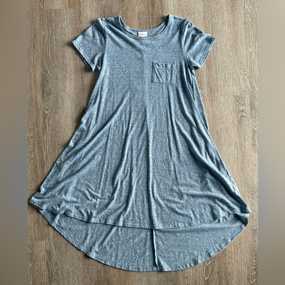 LuLaRoe Blue Heather Carly Swing Dress
